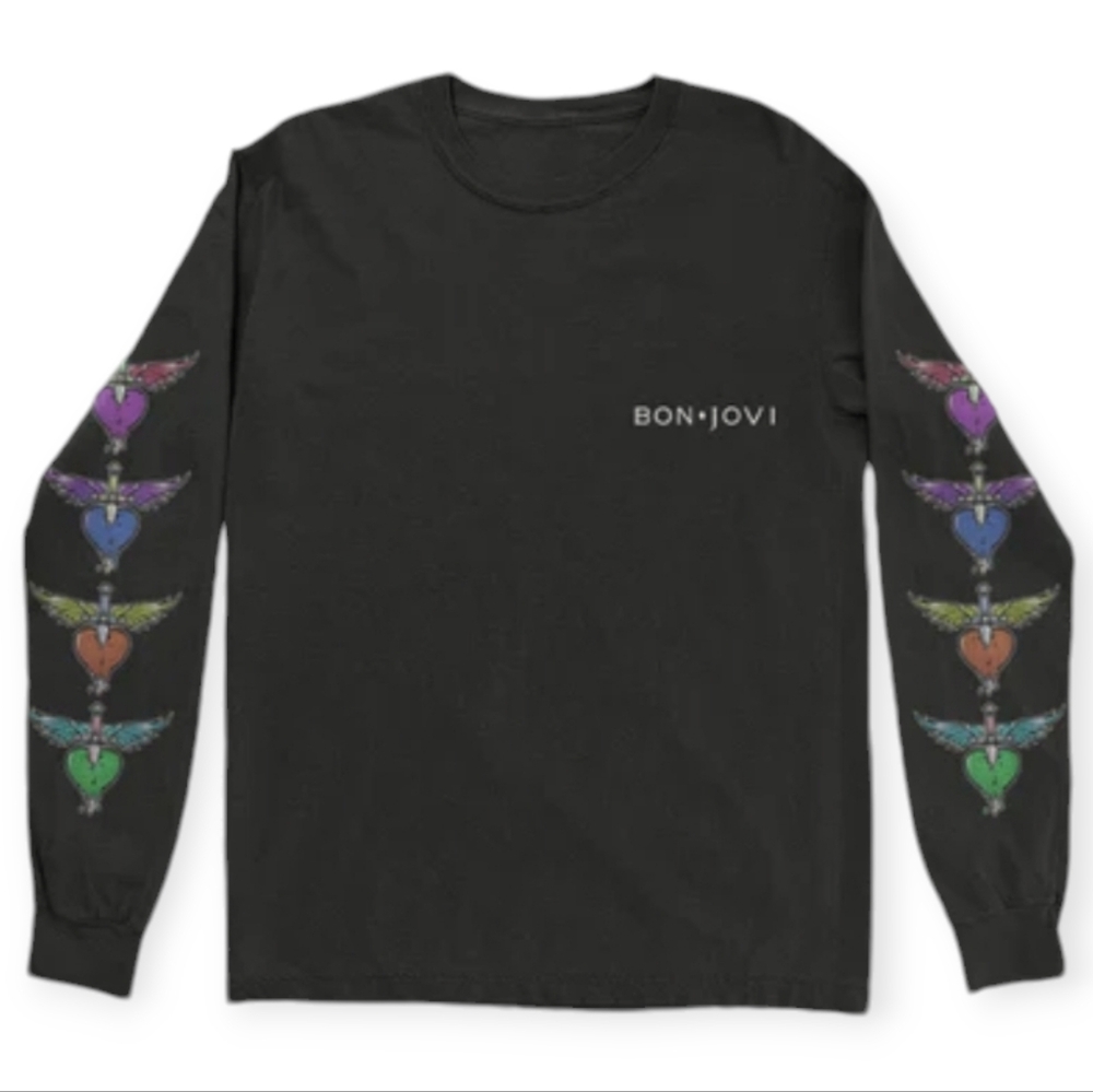 Bon Jovi Living On A Prayer Longsleeve T-Shirt Official Merch Size Medium NEW!